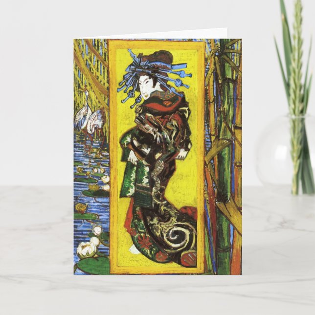 Van Gogh Japonaiserie Oiran Greeting Card Kort (Framsida)