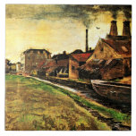 Van Gogh - Järn Mill i Haag, Kakelplatta<br><div class="desc">Vincent van Goghs berömd,  Järn Mill i Haag.</div>