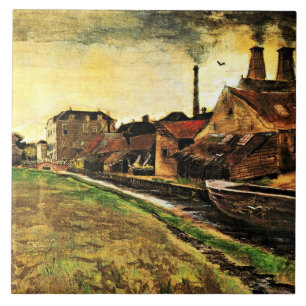 Van Gogh - Järn Mill i Haag, Kakelplatta