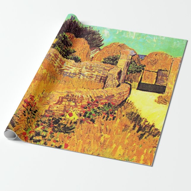 Van Gogh - Jordbrukshus i Provence Presentpapper (Utrullad)