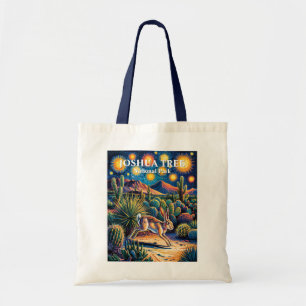 Van Gogh Joshua Tree Wildlife Kanin Anpassad Text Tygkasse