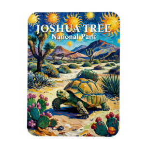 Van Gogh Joshua Tree Wildlife Sköldpadda Färgrik Magnet