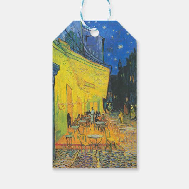 Van Gogh Kafé Terrass Fransk Gatuvy Presentetikett (Framsidan)
