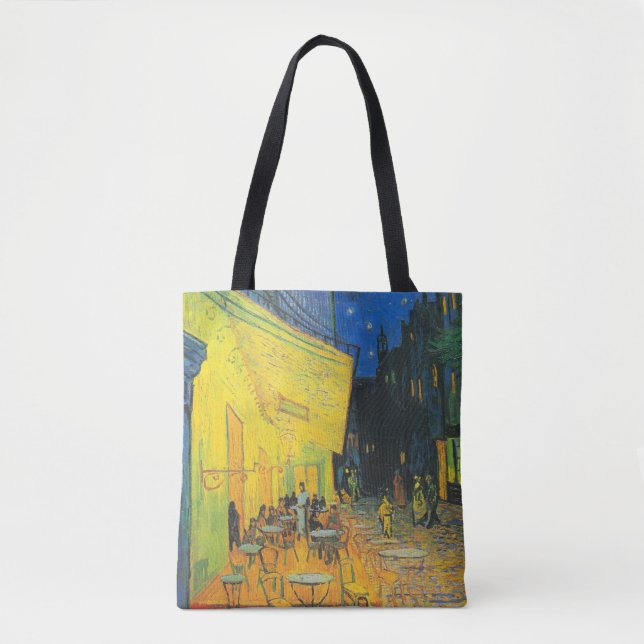Van Gogh Kafé Terrass Fransk Gatuvy Tygkasse (Framsida)