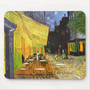 Van Gogh Kafé Terrass på natten Musmatta