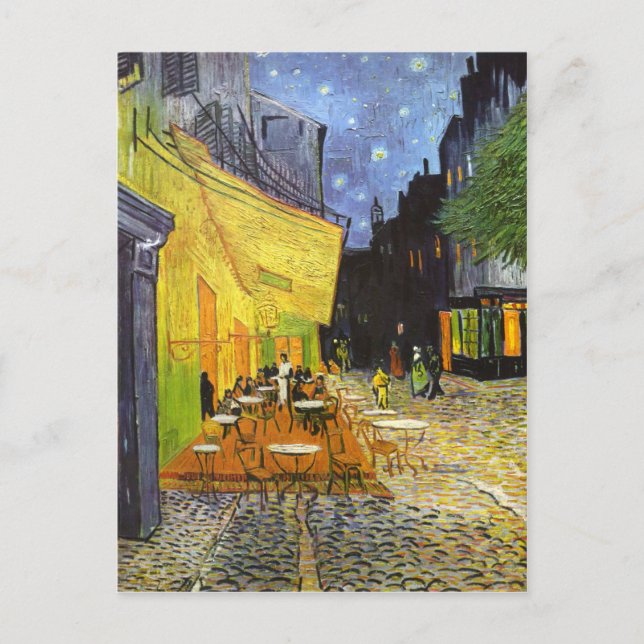 Van Gogh Kafé Terrass på natten Vykort (Framsida)