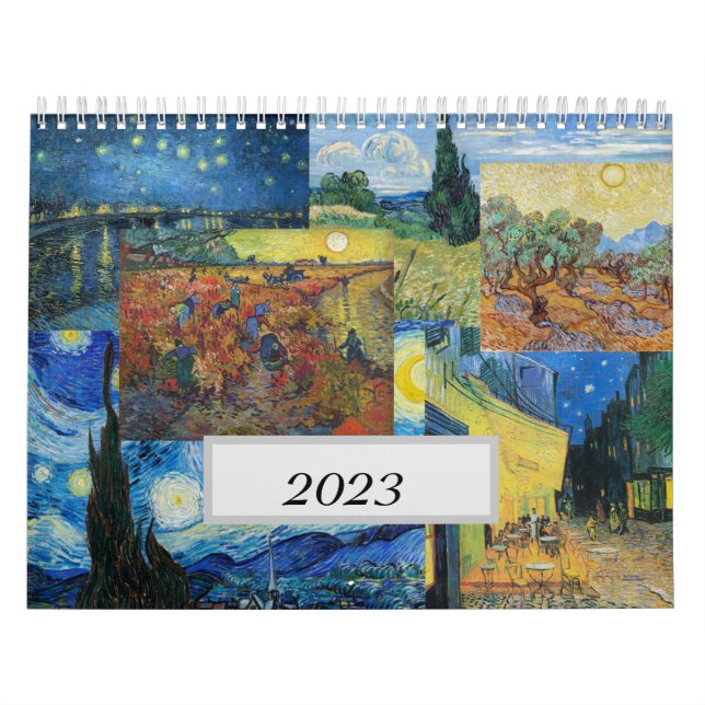 Van Gogh-kalender - 12 månader, 12 målningar Kalender (Omslag)