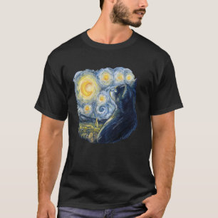 Van Gogh Katt Kattunge Konstnär Konst Student Djur T Shirt