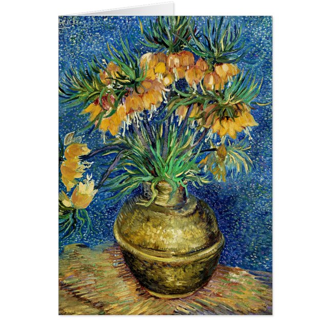Van Gogh - Kejsarkronor Hälsningskort (Framsidan)