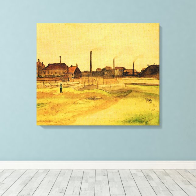 Van Gogh - Kolgruva i Borinage, Canvastryck (Insitu (trägolv))