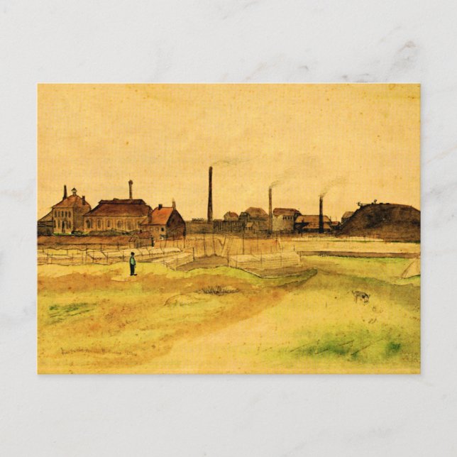 Van Gogh - Kolgruva i Borinage, Vykort (Framsida)