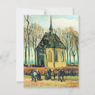 Van Gogh - Kongregation, reformerad kyrka Vykort