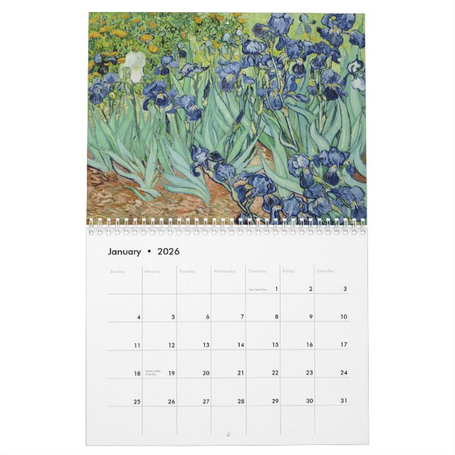 Van Gogh konst Kalender (Jan 2026)