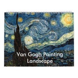 Van Gogh konst landskap finkonst Kalender