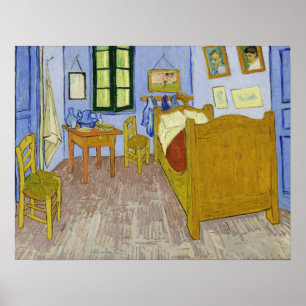 Van Gogh - Konstnärens sovrum i Arles Poster