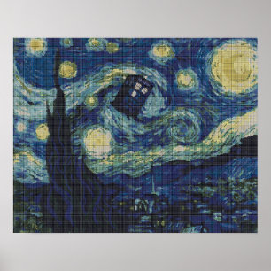 Van Gogh Kor Stitch Mönster Poster