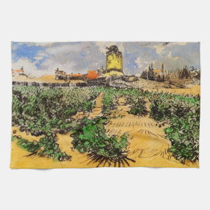Van Gogh-kvarnen Alphonse Daudet i Fontevielle Kökshandduk