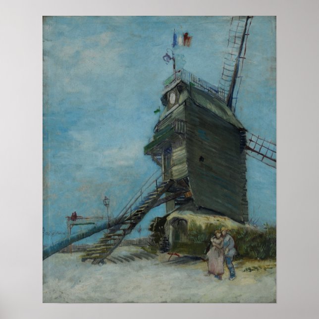 Van Gogh - Kvarnen Le Moulin De La Galette Poster (Framsidan)