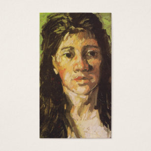 Van Gogh   kvinna med henne löst hår Visitkort