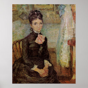 Van Gogh, Kvinna som sitter vid en vagga, Vintage Poster