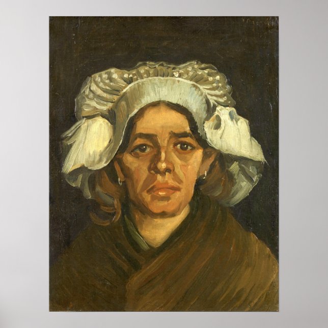 Van Gogh - Kvinnohuvud Poster (Framsidan)
