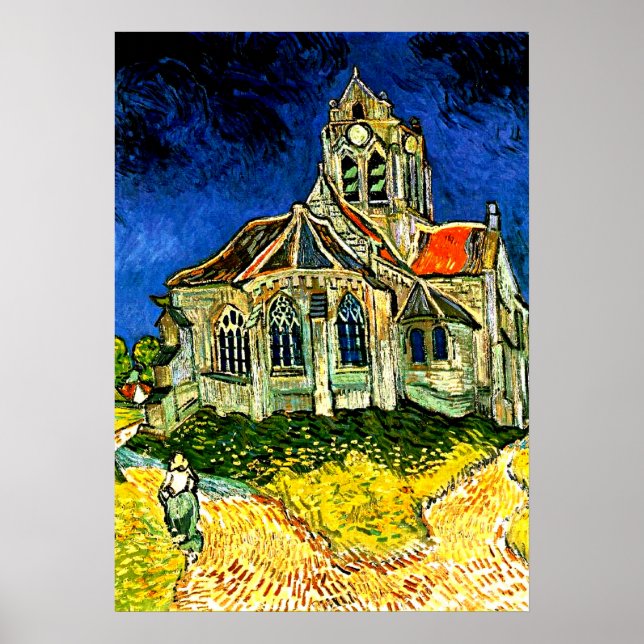 Van Gogh - kyrkan i Arles Poster (Framsidan)