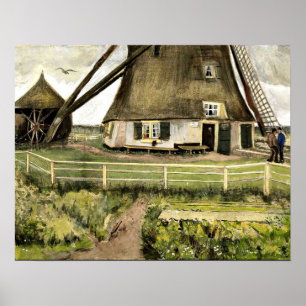 Van Gogh - Laakmolen nära Haag Poster