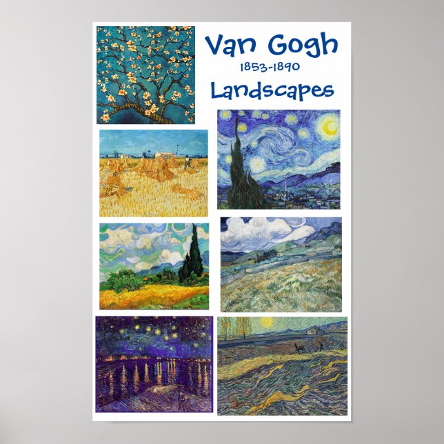 Van Gogh, Landscapes Poster (Framsidan)