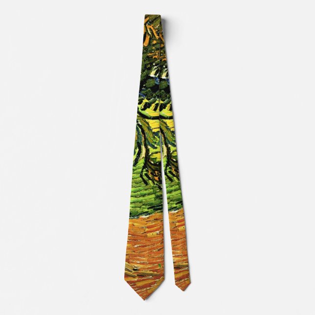 Van Gogh - Landskap med Träd och Figurer Slips (Framsida)