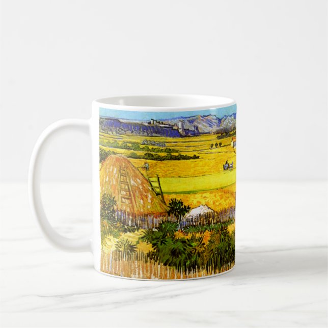 Van Gogh: Landskap nära Arles Kaffemugg (Vänster)
