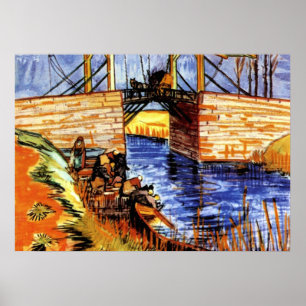 Van Gogh - Langlois-bron i Arles Poster