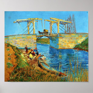 Van Gogh: Langloisen överbryggar på Arles med Poster