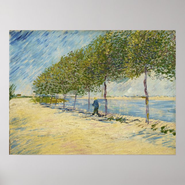 Van Gogh - Längs Seine Poster (Framsidan)