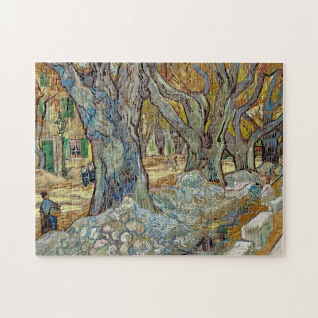 Van Gogh Large Flygplan Träd Painting Pussel (Horisontell)