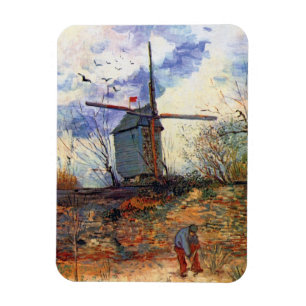 Van Gogh - Le Moulin De La Galette-Kvarn Magnet