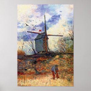 Van Gogh - Le Moulin De La Galette Kvarn Poster