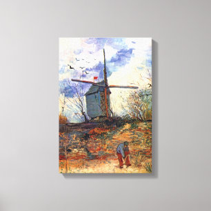 Van Gogh - Le Moulin De La Galette Väderkvarn Canvastryck