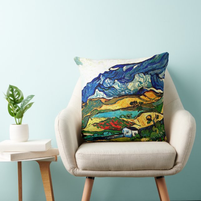 Van Gogh - Les Alpelare Mountain Landscape Kudde (Stol)