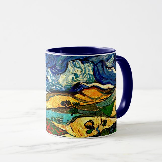 Van Gogh - Les Alpelare Mountain Landscape Mugg (Framsida höger)