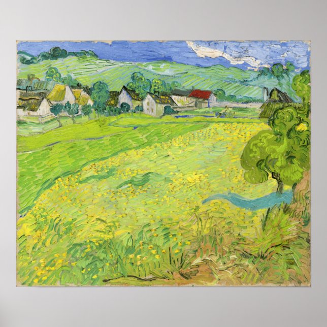 Van Gogh - Les Vessenots in Auvers Poster (Framsidan)