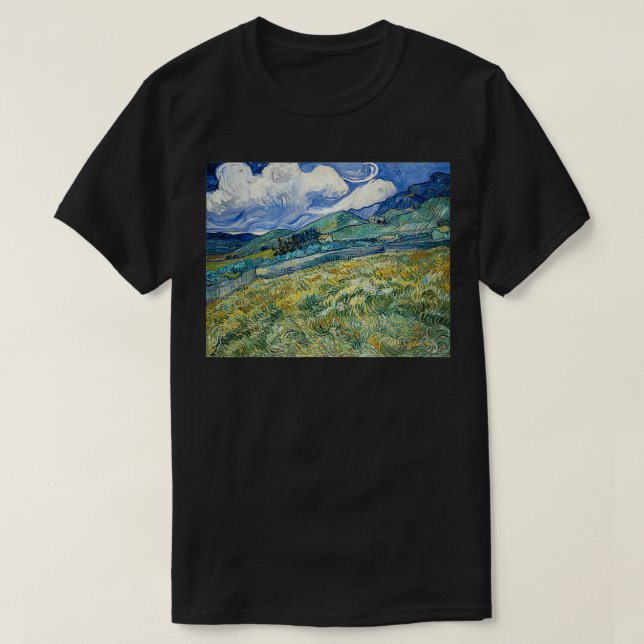 Van Gogh Ligcape från SaintRemy Modern Art Paint T Shirt (Design framsida)