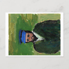 Van Gogh-liknande porträtt-vykort Vykort