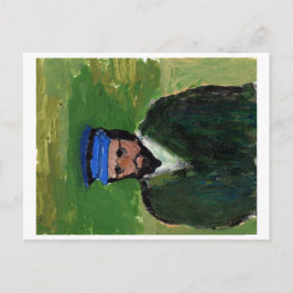 Van Gogh-liknande porträtt-vykort Vykort