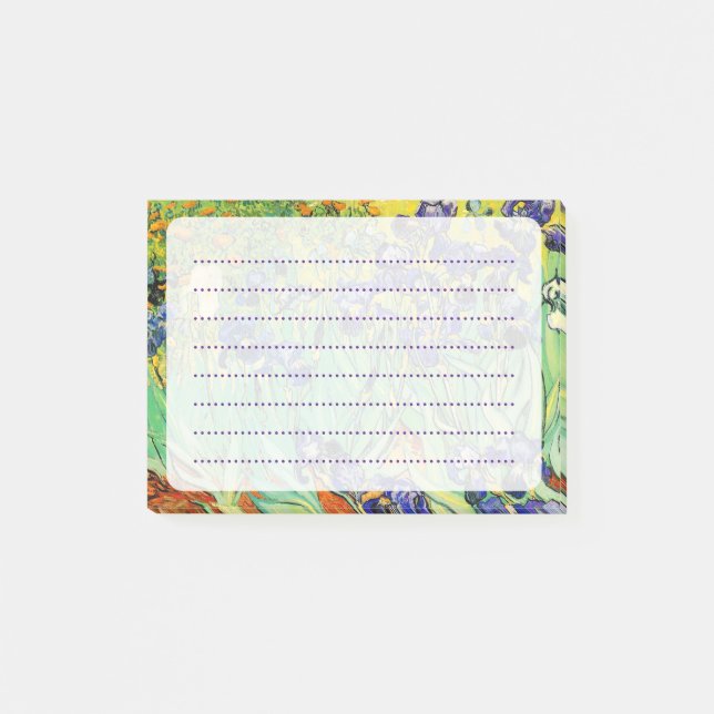 van gogh lila iris/st. remy post-it block (Framsida)