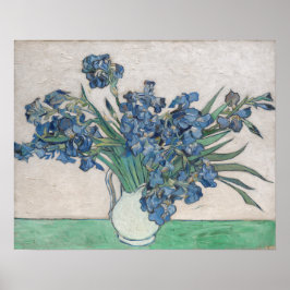 Van Gogh Lila Irises Vas Blommigt Painting Poster