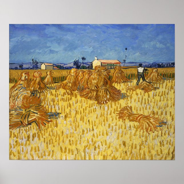 Van Gogh - Maj Harvest in Provence Poster (Framsidan)