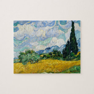 Van Gogh målar Wheat Fält med Cypress Träd Pussel
