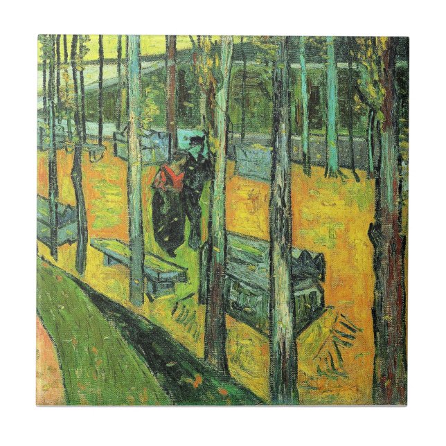 Van Gogh-målning, Alychamps, Hösten Kakelplatta (Framsidan)
