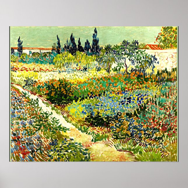 Van Gogh-målning, Arden at Arles, berömd teckning Poster (Framsidan)