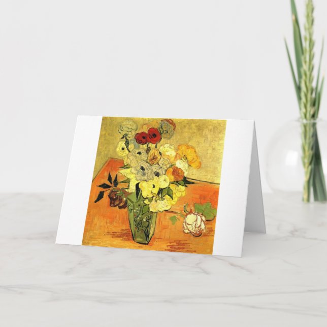 Van Gogh-målning fantastiska blommor blommor ranko Kort (Framsida)